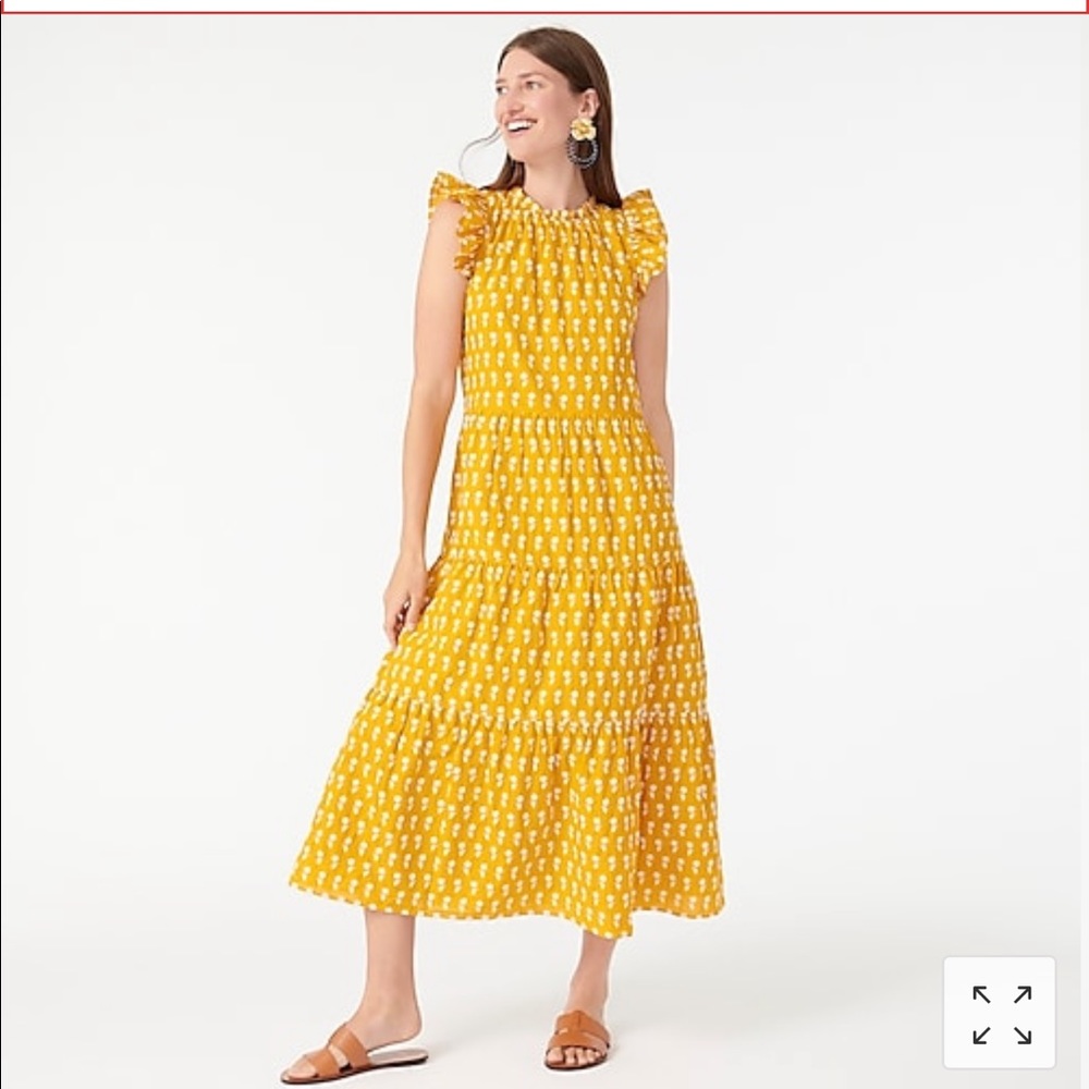 J.Crew Tiered Cotton Voile Dress